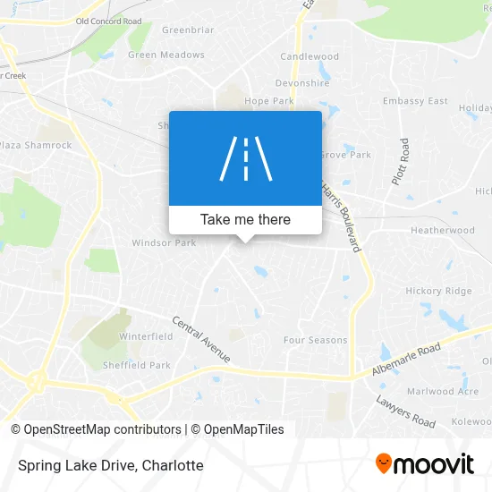 Spring Lake Drive map