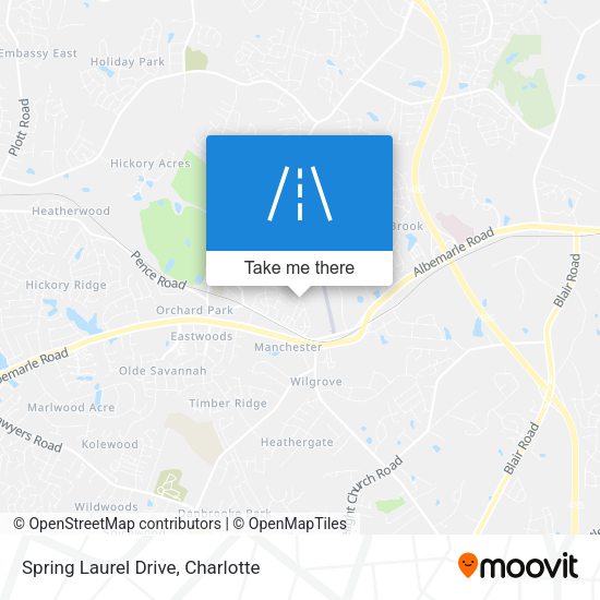 Mapa de Spring Laurel Drive