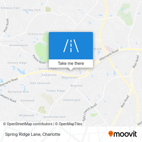 Spring Ridge Lane map