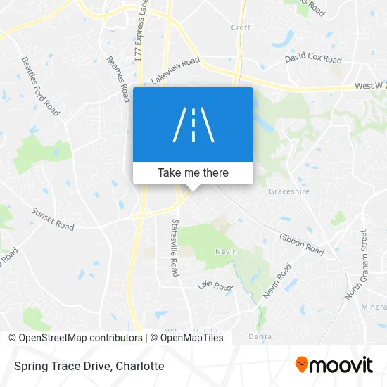 Spring Trace Drive map