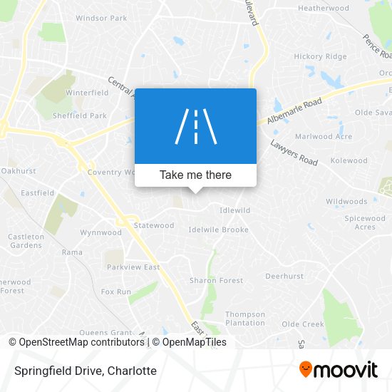 Springfield Drive map
