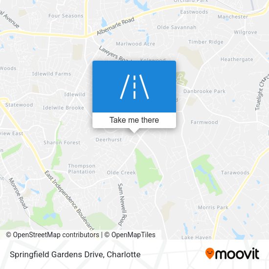 Mapa de Springfield Gardens Drive