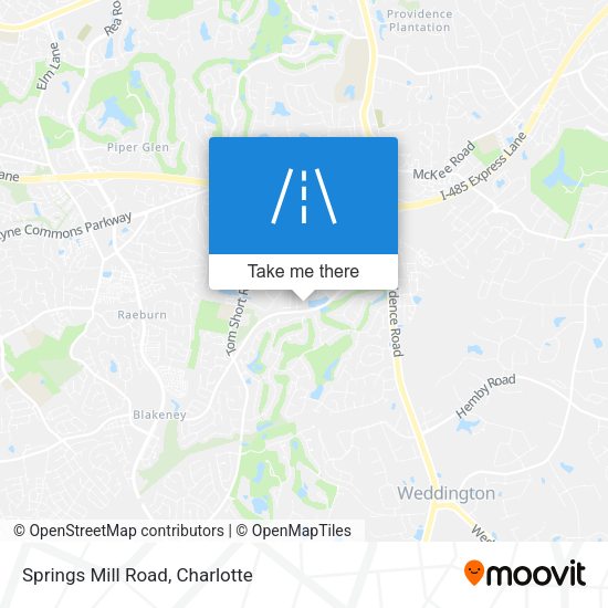 Springs Mill Road map
