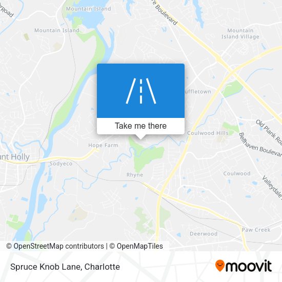 Mapa de Spruce Knob Lane