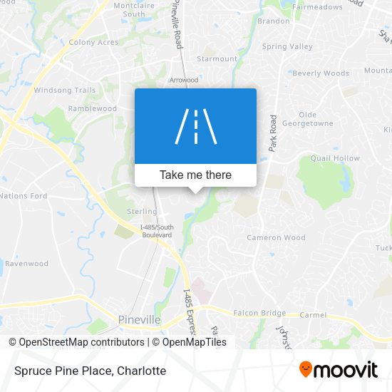 Spruce Pine Place map