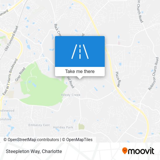 Steepleton Way map