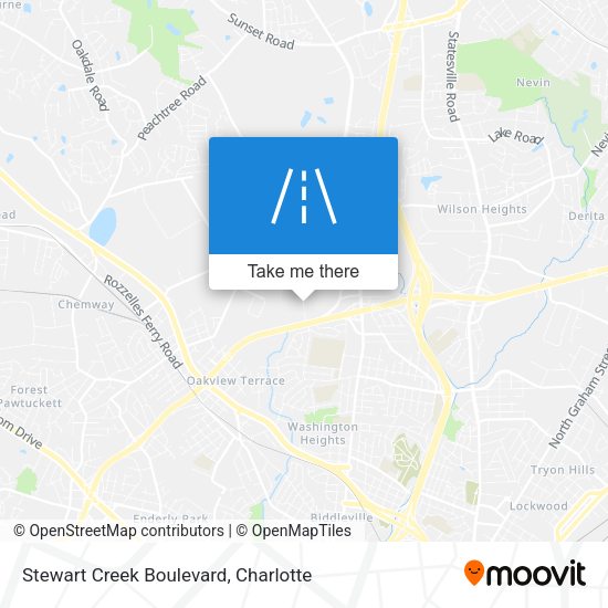 Stewart Creek Boulevard map