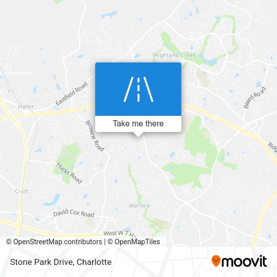 Stone Park Drive map
