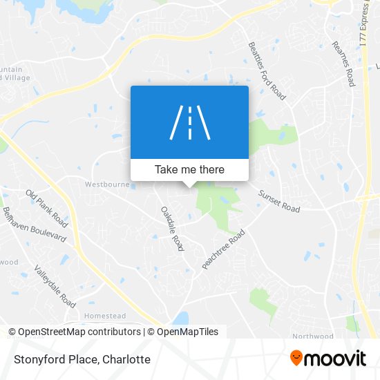 Stonyford Place map