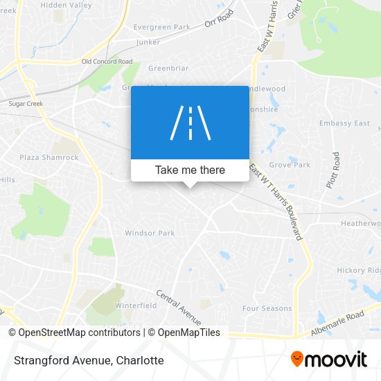 Mapa de Strangford Avenue