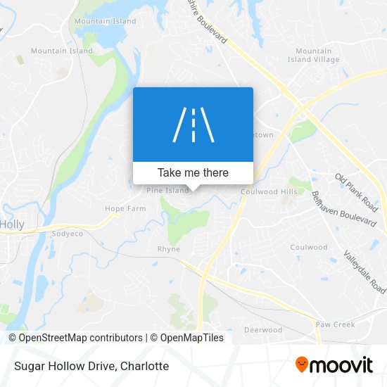 Sugar Hollow Drive map