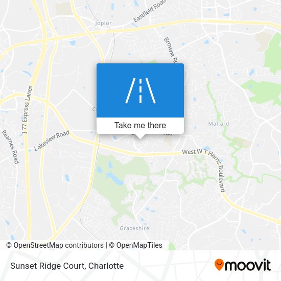 Sunset Ridge Court map