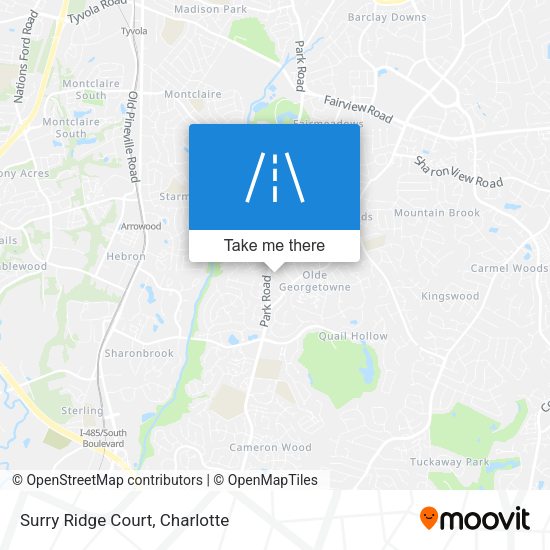 Mapa de Surry Ridge Court