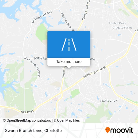 Swann Branch Lane map
