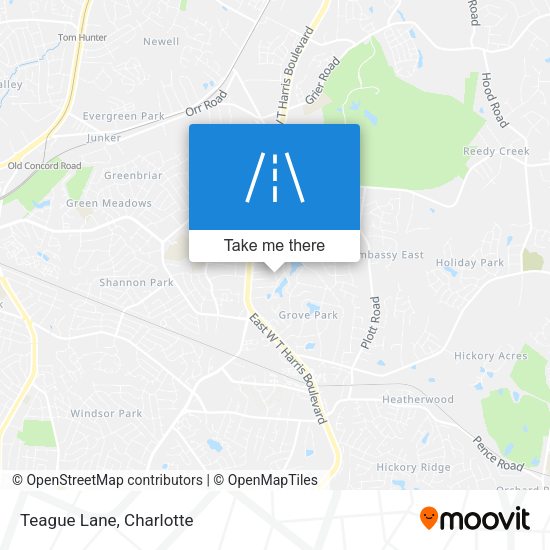 Mapa de Teague Lane