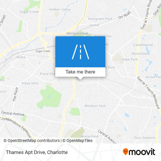 Thames Apt Drive map