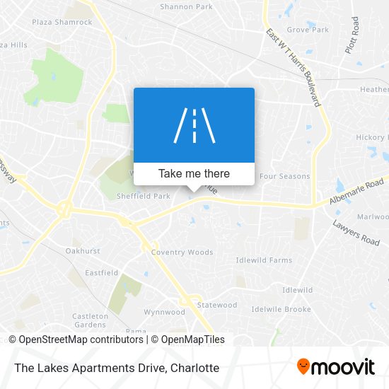 Mapa de The Lakes Apartments Drive