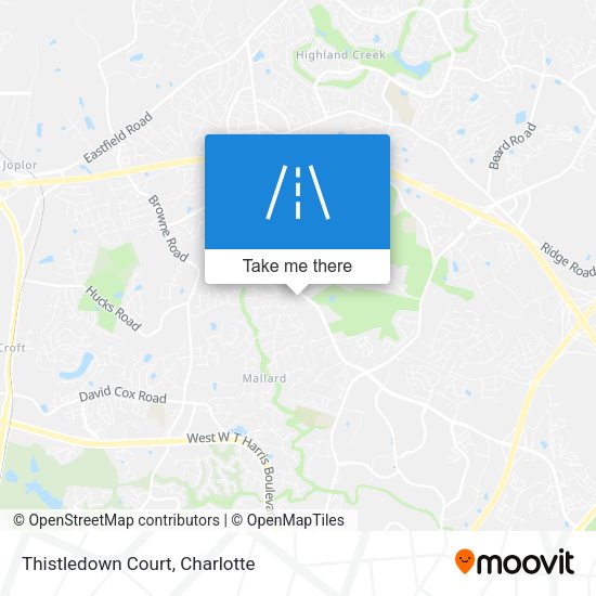 Mapa de Thistledown Court