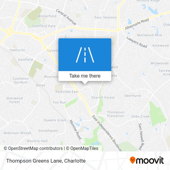 Thompson Greens Lane map