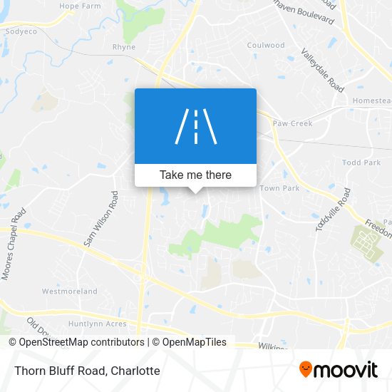 Mapa de Thorn Bluff Road