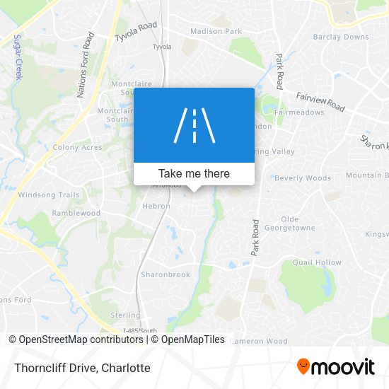 Mapa de Thorncliff Drive