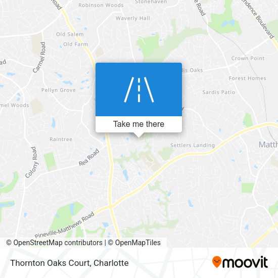 Thornton Oaks Court map