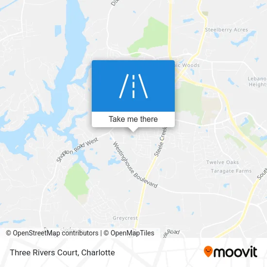 Three Rivers Court map