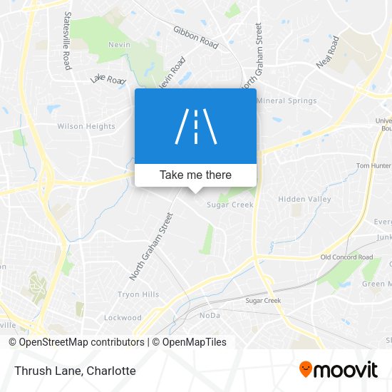 Thrush Lane map