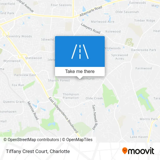 Tiffany Crest Court map