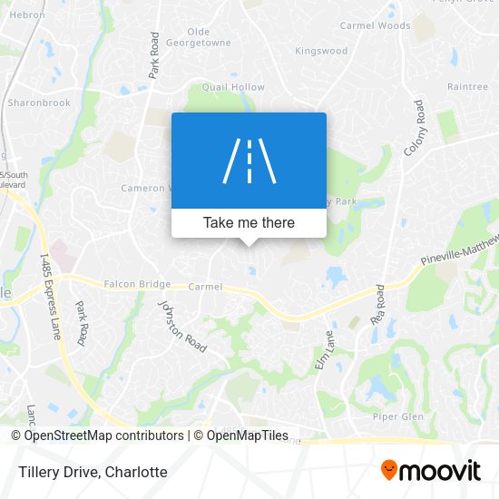 Mapa de Tillery Drive