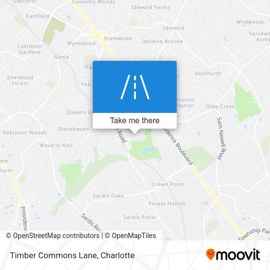 Timber Commons Lane map