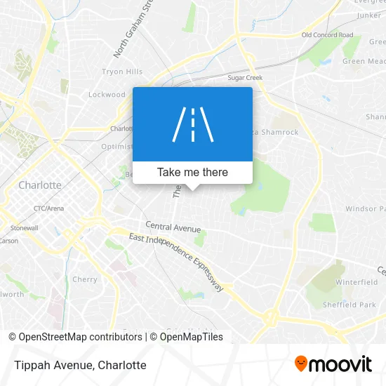 Tippah Avenue map