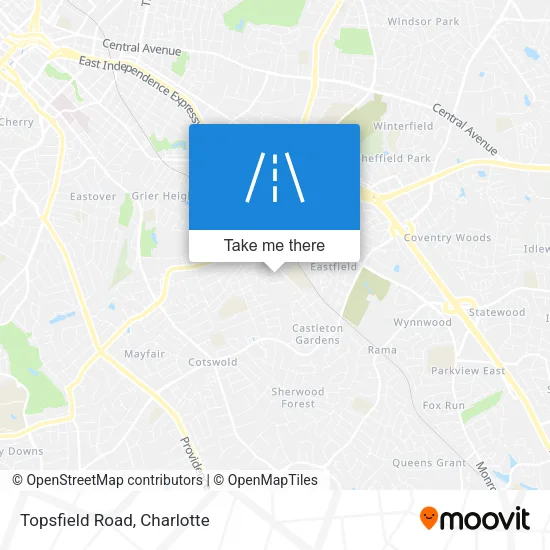 Topsfield Road map