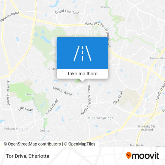 Tor Drive map
