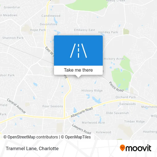Trammel Lane map