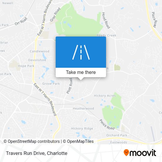 Mapa de Travers Run Drive