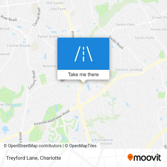 Treyford Lane map