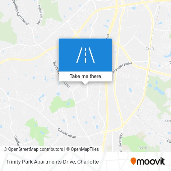 Mapa de Trinity Park Apartments Drive