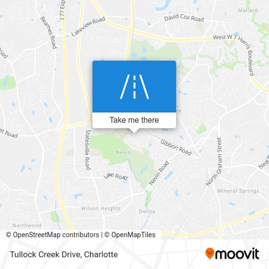 Tullock Creek Drive map