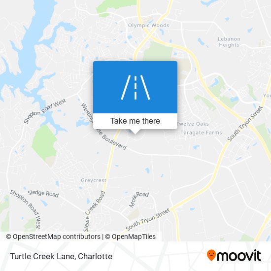 Turtle Creek Lane map