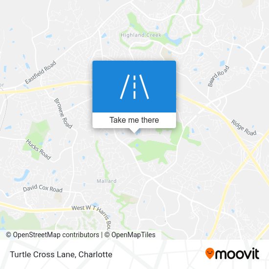 Turtle Cross Lane map