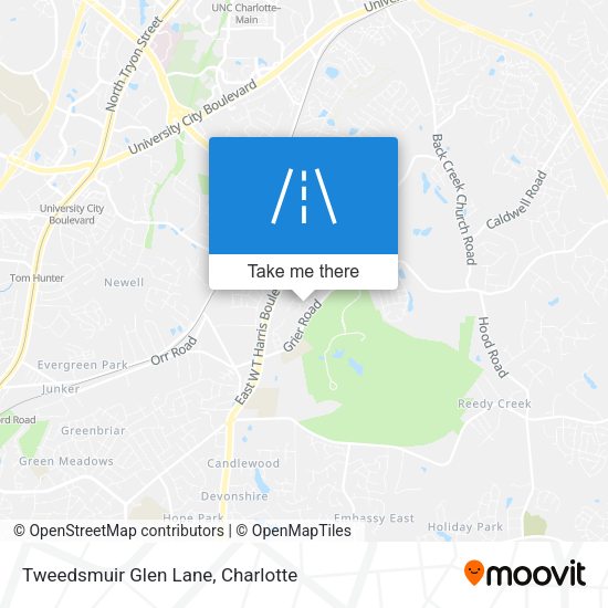 Tweedsmuir Glen Lane map