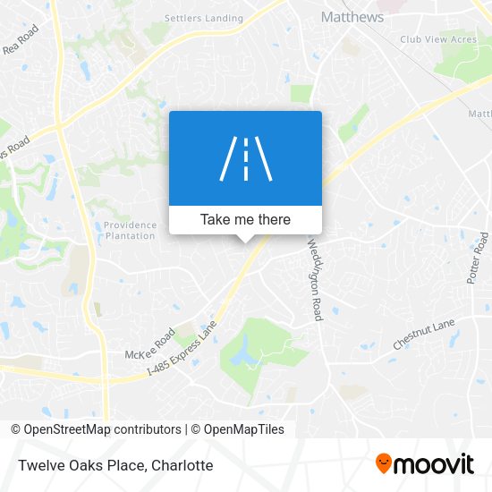 Mapa de Twelve Oaks Place