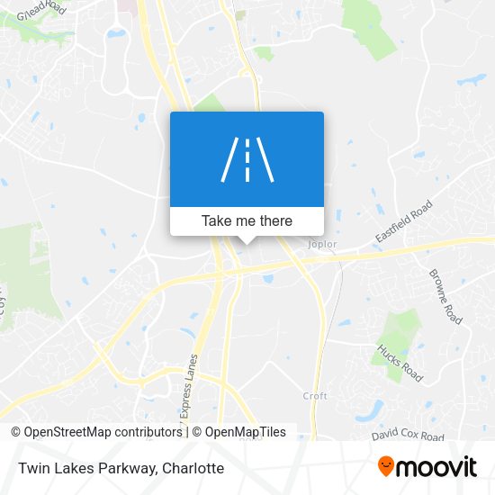 Mapa de Twin Lakes Parkway