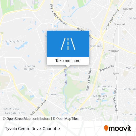 Tyvola Centre Drive map