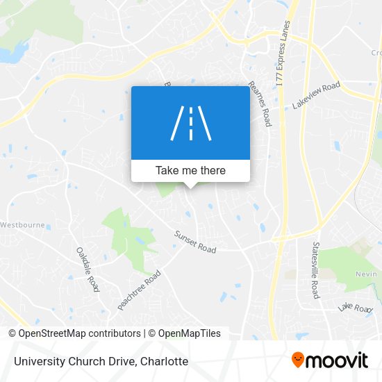 University Church Drive map