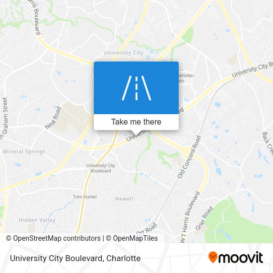 Mapa de University City Boulevard