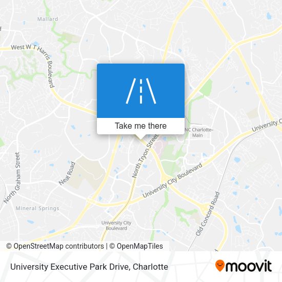 University Executive Park Drive map