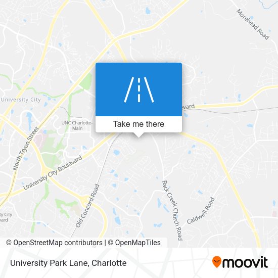 University Park Lane map