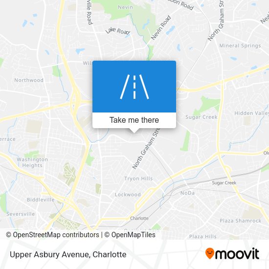 Upper Asbury Avenue map